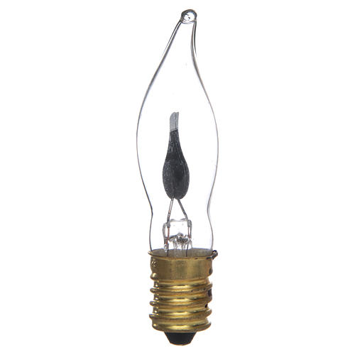 Flame shaped light bulb 15x80mm E14, for nativities 1