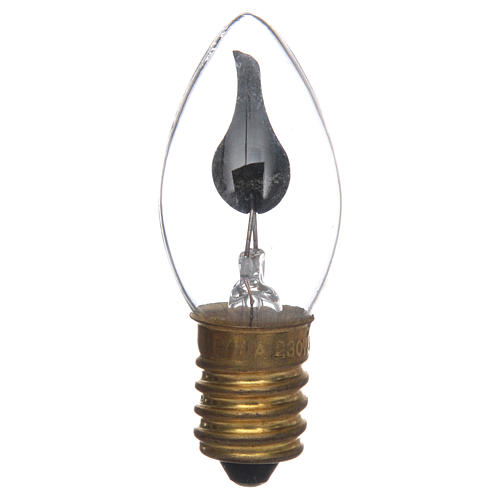 Flame shaped light bulb 23x55mm E14, for nativities 1
