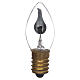Flame shaped light bulb 23x55mm E14, for nativities s1