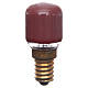 Ampoule rouge 15W E14 illumination crèche s1