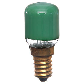 Lamp for nativity lighting 15W, green, E14