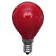 Lampada 25W rossa E14 per illuminazione presepi s1