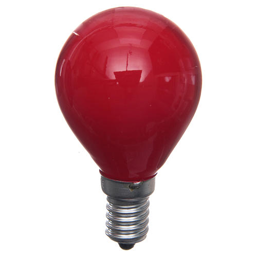 Żarówka E14 czerwona 25W do oświetlenia szopki 1