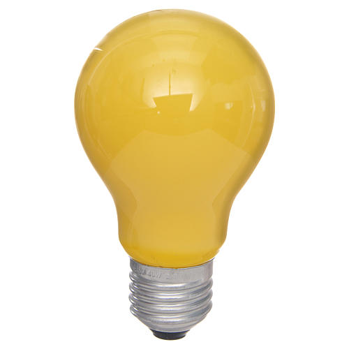 Gelbe Glühbirne 40W E27 für Krippenbeleuchtung 1