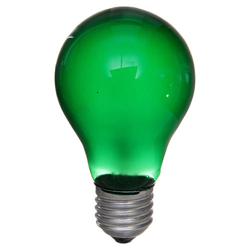 Grüne Glühbirne 40W E27 für Krippenbeleuchtung 1