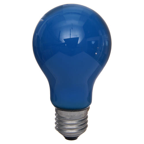 Hellblaue Glühbirne 40W E25 für Krippenbeleuchtung 1