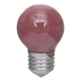 Lampada 25W rosso E27, 45x77 mm per illuminazione presepi