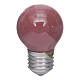 Lampada 25W rosso E27, 45x77 mm per illuminazione presepi s1
