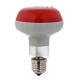 Lampada fascio diffuso 80° rossa E27 illuminazione presepi s1