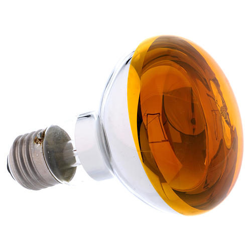 Ampoule réflecteur R80 lumière diffuse 60W E27 jaune 2