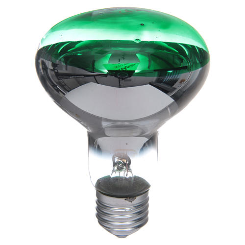Green lamp for nativity lighting, wide beam angle 80°, E27 1