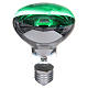 Green lamp for nativity lighting, wide beam angle 80°, E27 s1