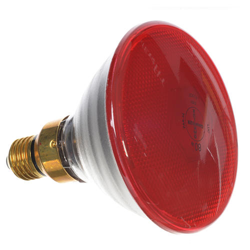 Coloured light bulb 80W, E27, red for nativities lighting 2