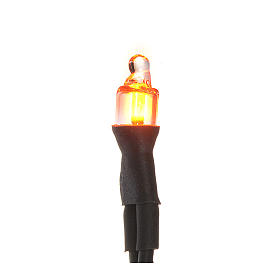Microlampe Neon 220 Volt Durchm. 4 mm Drähte 20 cm