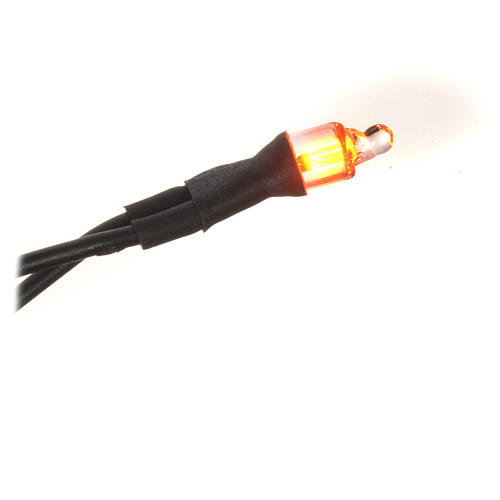 Microlampe Neon 220 Volt Durchm. 4 mm Drähte 20 cm 4