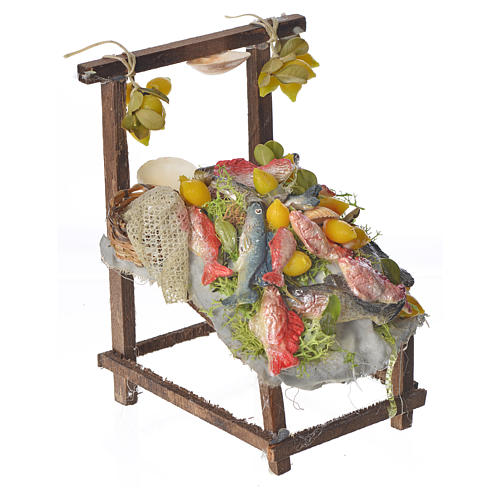 Mostrador pescadería de cera 10x9x14 cm. 3