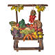 Nativity accessory, greengrocer's stall in wax 10x9x14cm s1