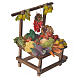 Nativity accessory, greengrocer's stall in wax 10x9x14cm s2