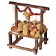 Nativity accessory, cold meat seller's stall in wax 9.5x5x14cm s3