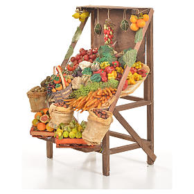 Aliments en miniature: Banc du fruitier en cire en miniature 20x27x44cm Aliments en miniature: Banc du fruitier en cire en miniature 20x27x44cm