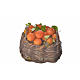 Panier oranges en cire pour crèche 4,5x5,5x6 s3