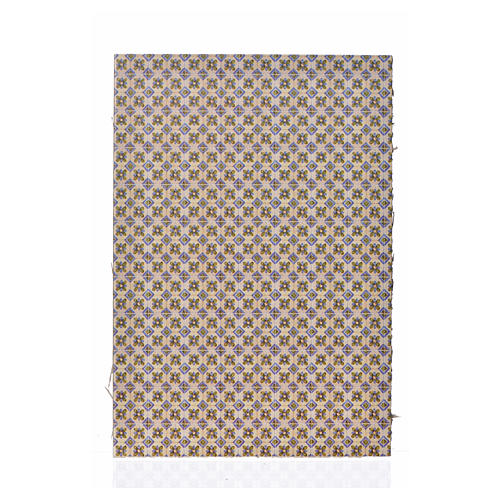 Piso en cartulina flores 24x16.5 cm. 1