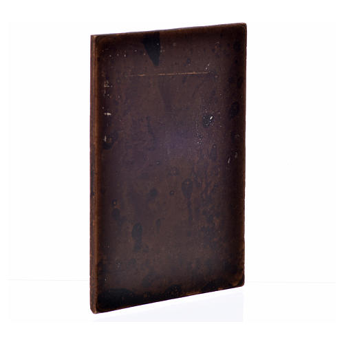 Drzwi z gipsu kolor ciemnego drewna 10x7 cm 2