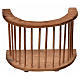 Runden Balkon für Krippe aus Holz 7x8,5x5cm s1