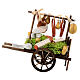 Neapolitan Nativity accessory, cheese cart in wood and terracott s3