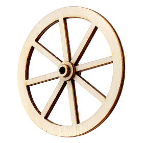 Rad für Krippe aus Holz 8cm