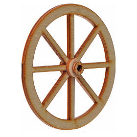 Presépio Napolitano: Roda presépio madeira 8 cm Presépio Napolitano: Roda presépio madeira 8 cm