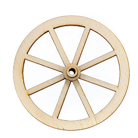 Roda presépio madeira 8 cm