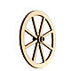 Roda presépio madeira 8 cm s3