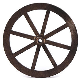 Presépio Napolitano: Roda presépio madeira 10 cm Presépio Napolitano: Roda presépio madeira 10 cm