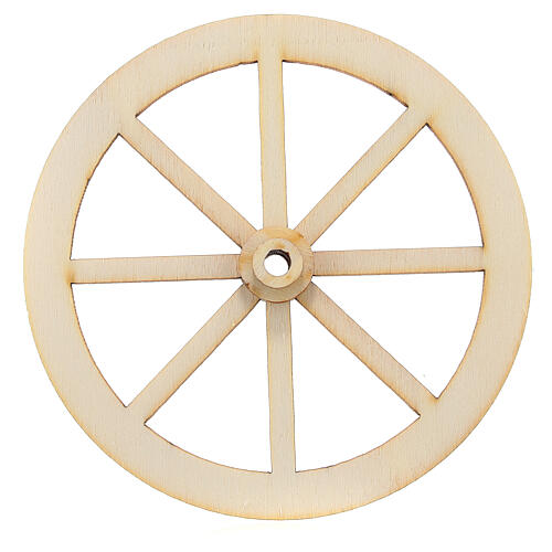 Roda presépio madeira 10 cm 1