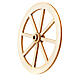 Nativity accessory, wooden wheel, diam. 10cm s2