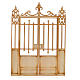 Nativity accessory, wooden gate, 2 doors 16.5x12cm s1