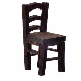 Nativity accessory, wooden chair 4x2x2cm