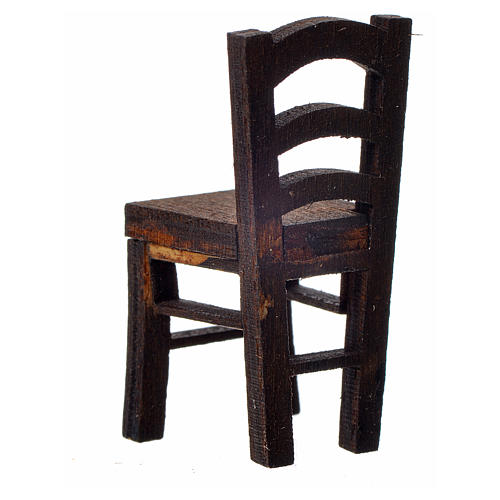 Nativity accessory, wooden chair 4x2x2cm 2