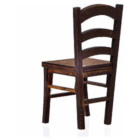 Chaise en bois en miniature 6,5x3x3