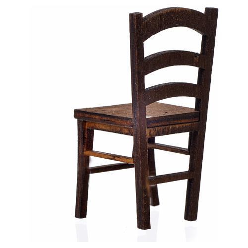 Cadeira madeira presépio 6,5x3x3 cm 2