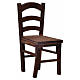 Cadeira madeira presépio 6,5x3x3 cm s1
