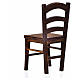 Cadeira madeira presépio 6,5x3x3 cm s2