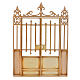 Nativity accessory, wooden gate with 2 doors, 14.5x11cm s1