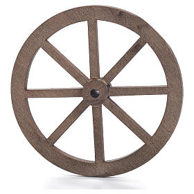 Presépio Napolitano: Roda presépio madeira 6 cm Presépio Napolitano: Roda presépio madeira 6 cm