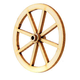 Roda presépio madeira 6 cm