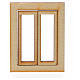 Fensterflügel aus Holz 4,5x3,5cm s1