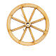 Rad aus Holz für Krippe Durchmesser 4cm s3