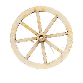 Roda madeira presépio diâmetro 4 cm