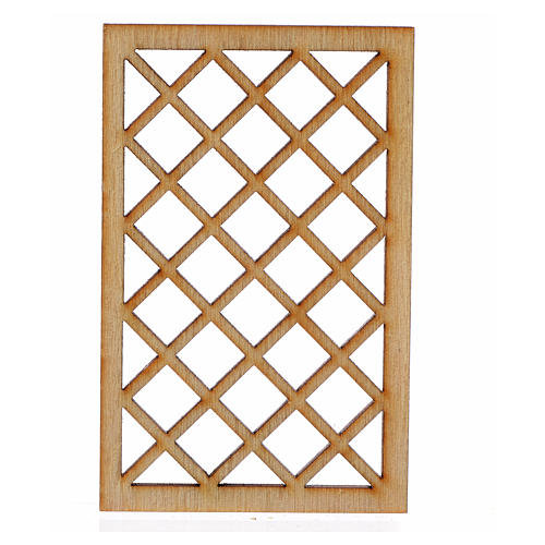 Gitter für Krippe Holz 7x4,5 cm 1